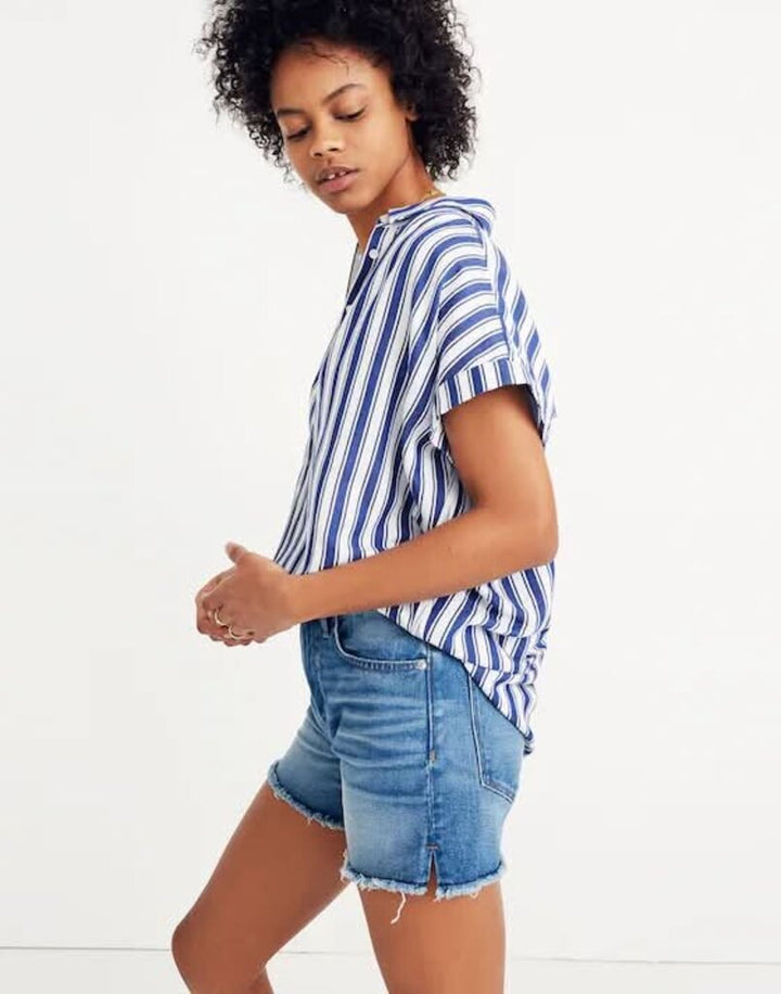 Madewell Central Top in Shea Stripe - Size Medium