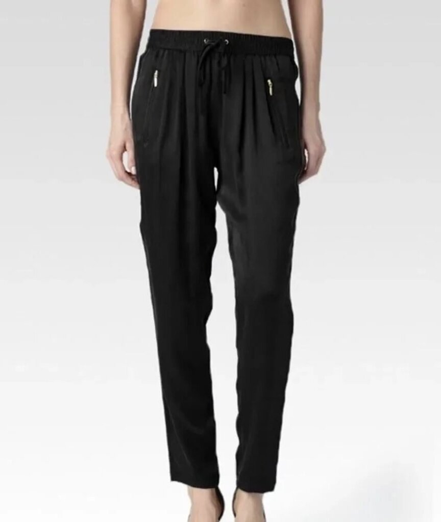 Paige Shani Silk Pants In Black - Size Small