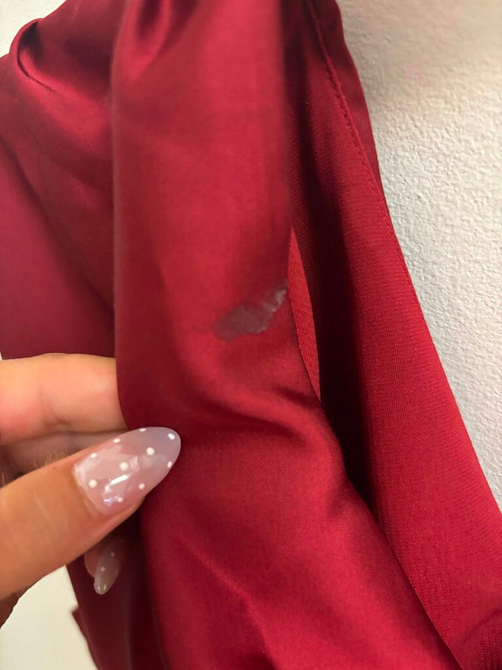 Abercrombie & Fitch Asymmetrical Draped Top In Red - Size Medium