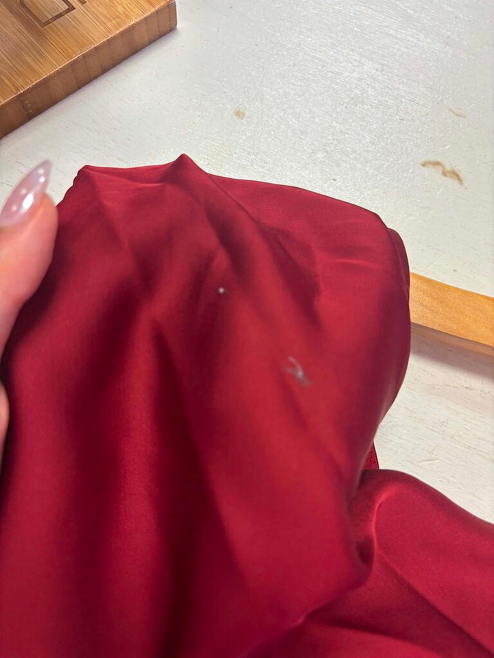 Abercrombie & Fitch Asymmetrical Draped Top In Red - Size Medium