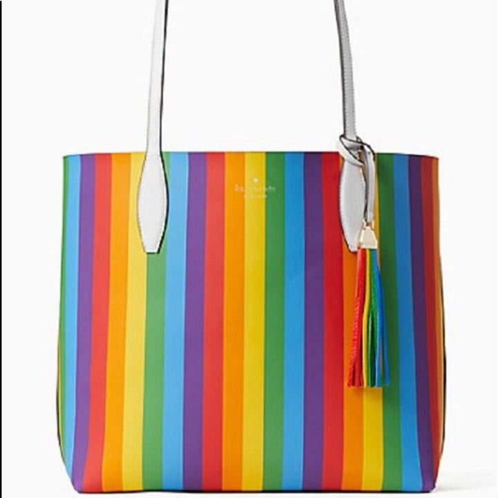 Kate Spade Arch Rainbow Reversible Tote