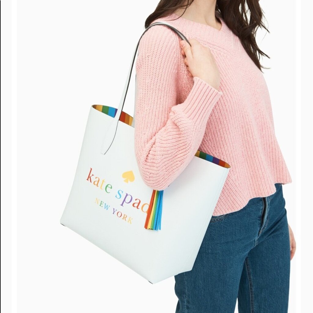 Kate Spade Arch Rainbow Reversible Tote