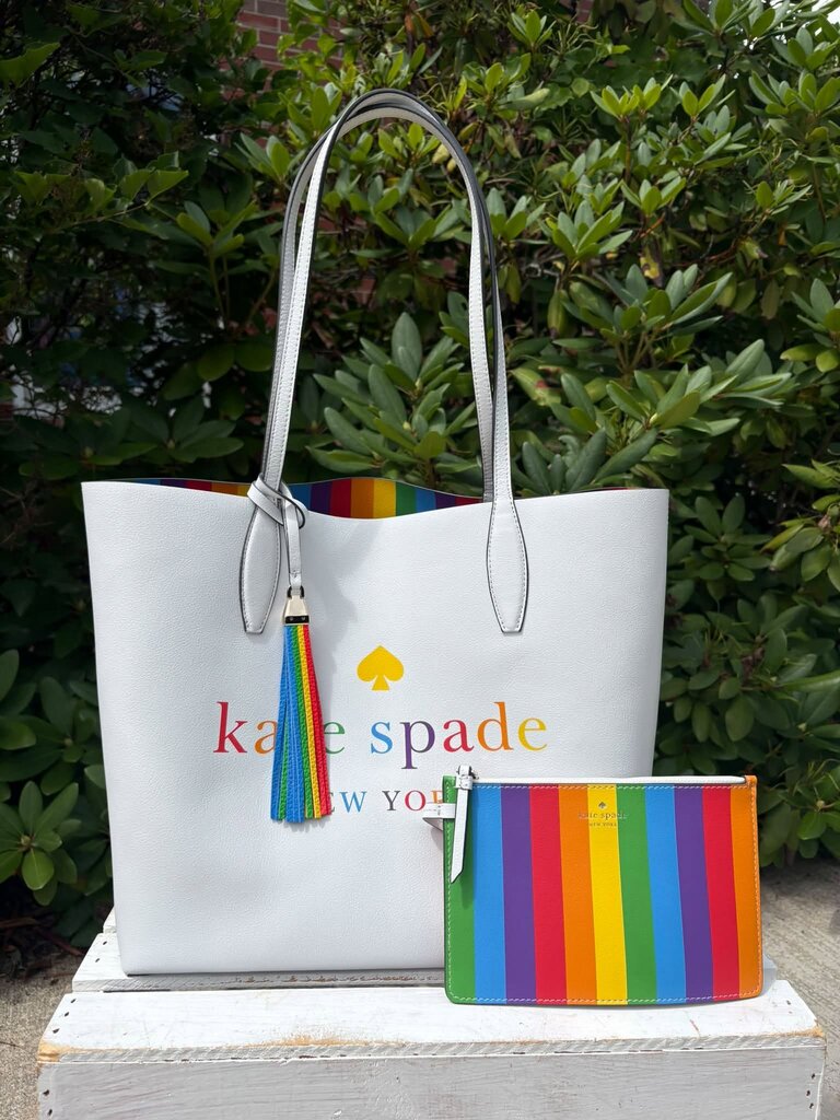 Kate Spade Arch Rainbow Reversible Tote