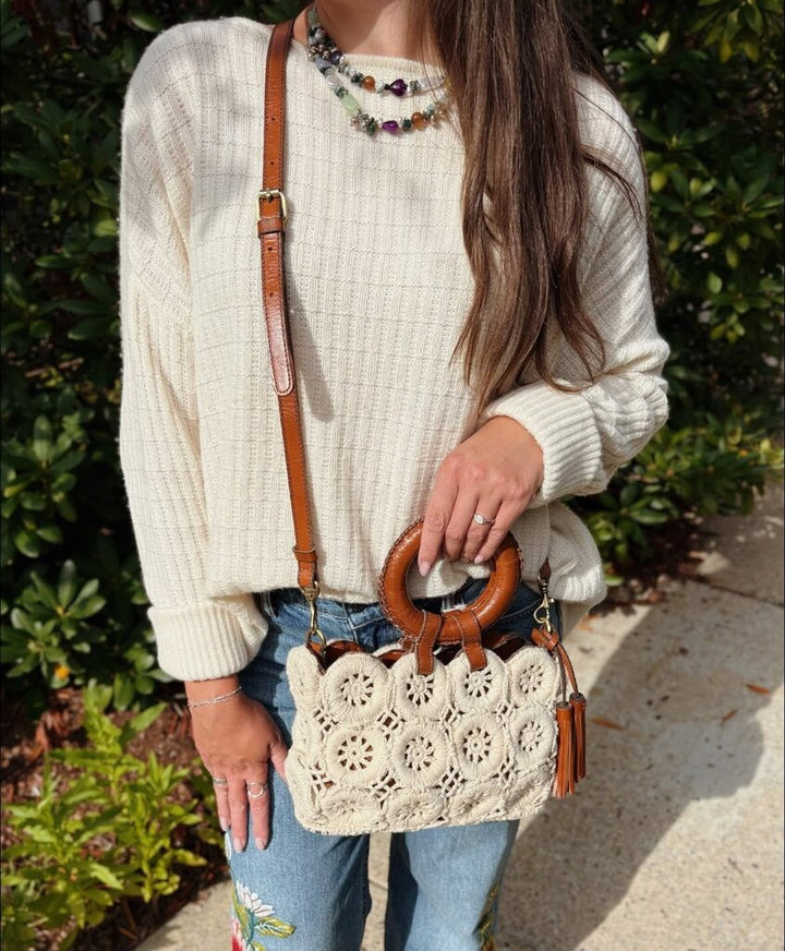 Patricia Nash Crochet Vobbia Small Tote
