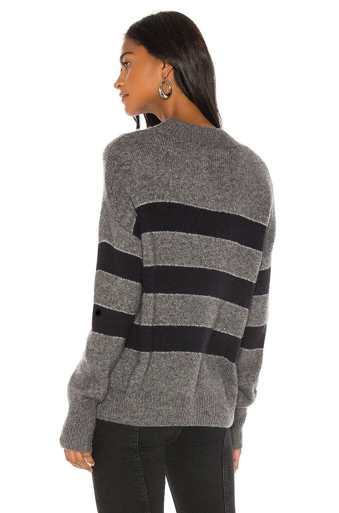 Rails Ellise Sweater in Charcoal Midnight Stripe - Size Small