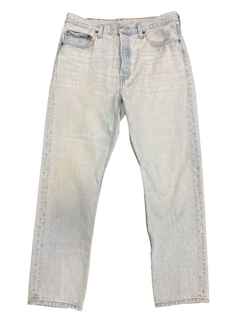 Levis 501 High Waisted Button Fly Jeans - Size 32