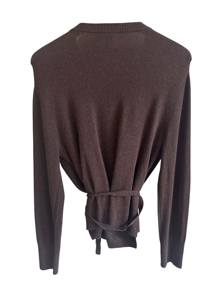 Joie Faux-Layered Cashmere Blend Wrap Sweater - Size XL
