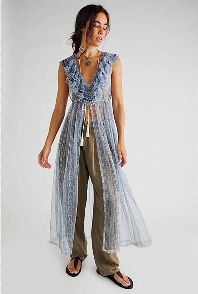 Free People NWT In Paris Maxi Top - Size XS (Retails for $148)