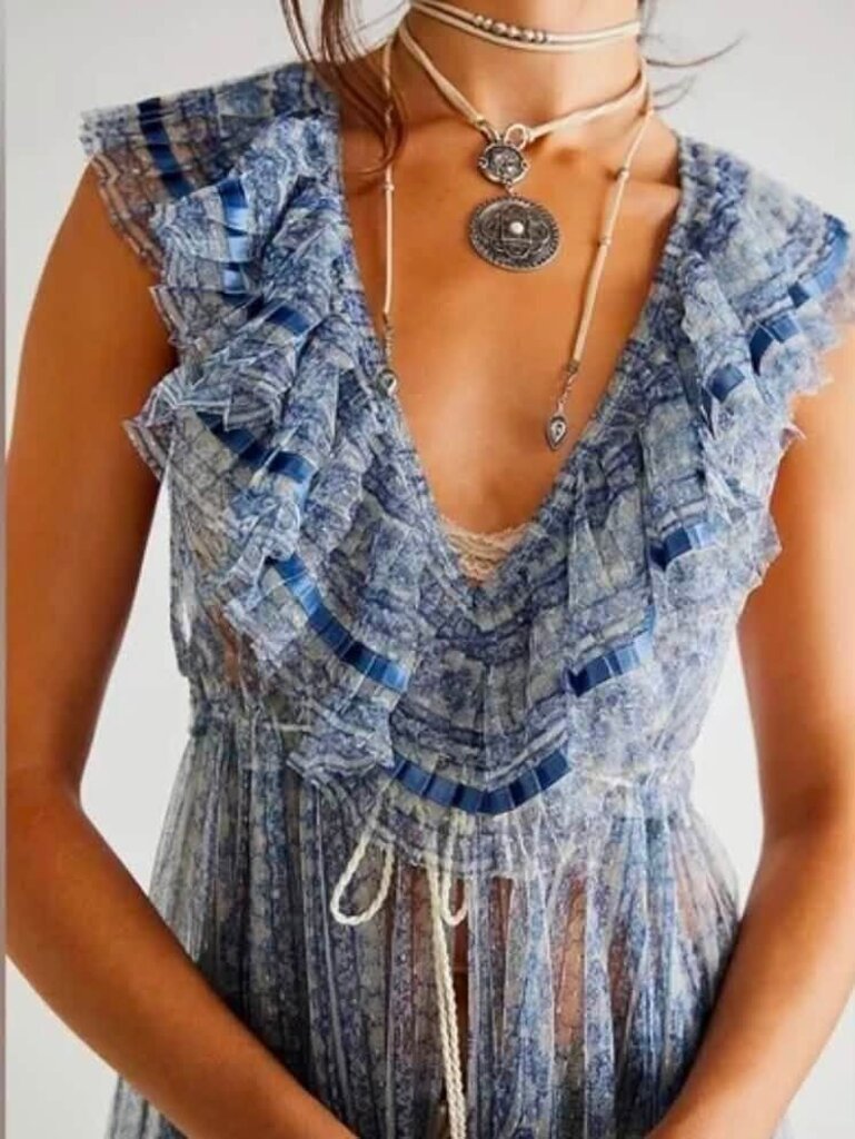 Free People NWT In Paris Maxi Top - Size XS (Retails for $148)