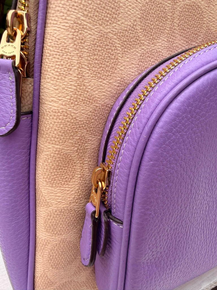 Coach Court Backpack In Signature Canvas