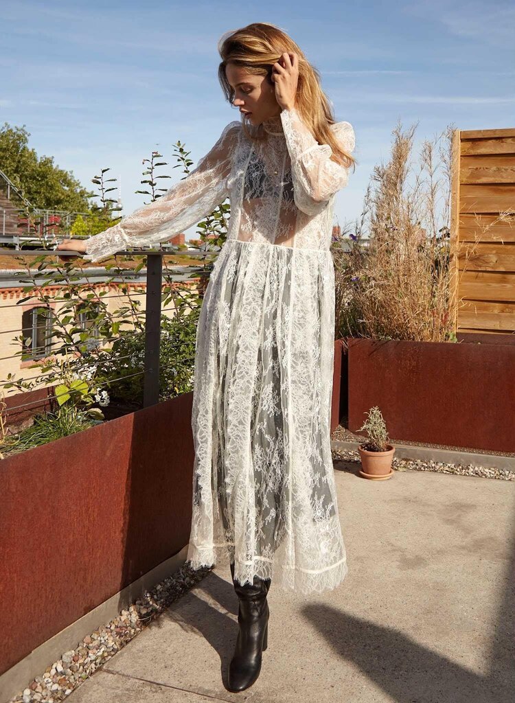Wilfred Plie Dress In Ivory - Size Small (Retails for $228)