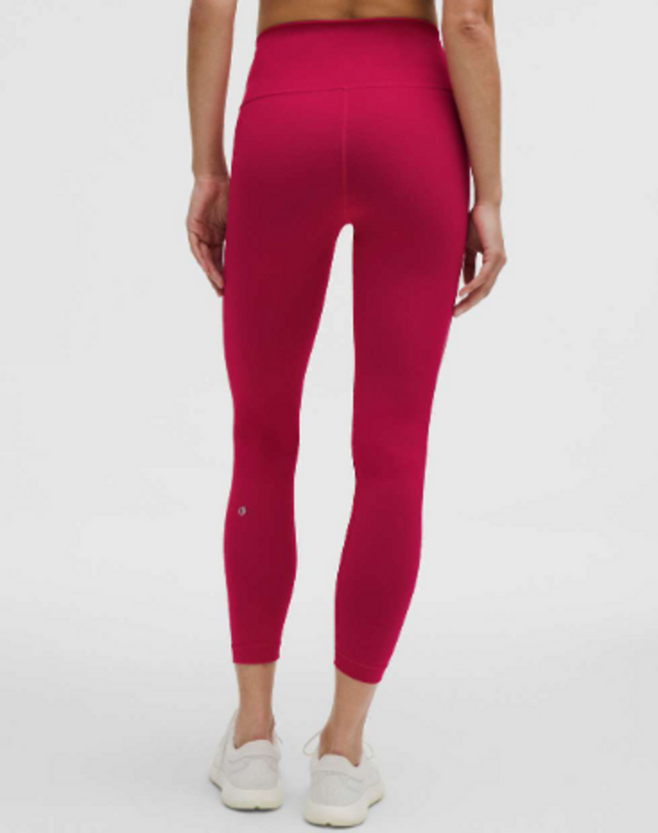 Lululemon Wunder Train High Rise Tight 25" In Passionate - Size 6 (Retails for $98)