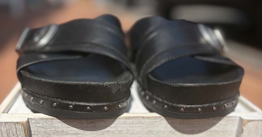 Frye Lily Western Criss Cross Leather Sandals - Size 9.5