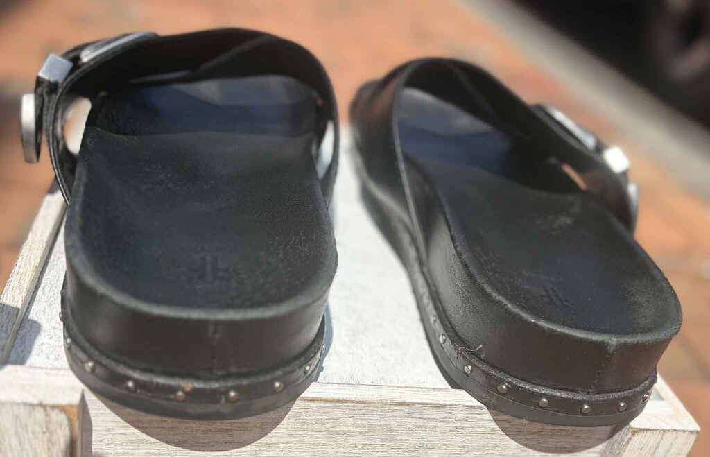 Frye Lily Western Criss Cross Leather Sandals - Size 9.5