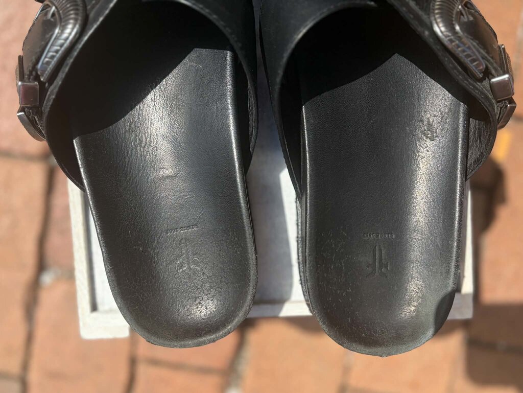 Frye Lily Western Criss Cross Leather Sandals - Size 9.5
