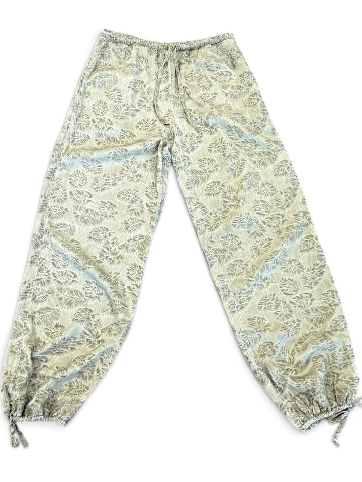 Zara Tied Jacquard Pants - Size Small