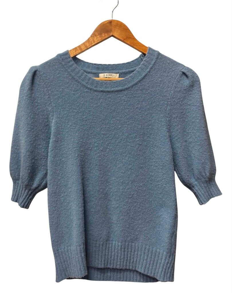 Z Supply Sweater Top In Blue - Size XS