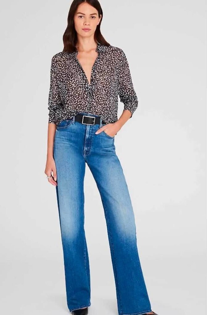 Club Monaco Floral Sheer Button-Up - Size Small