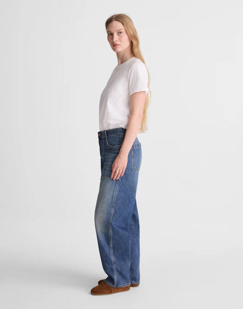 Madewell Darted Barrel-Leg Jeans- Size 25