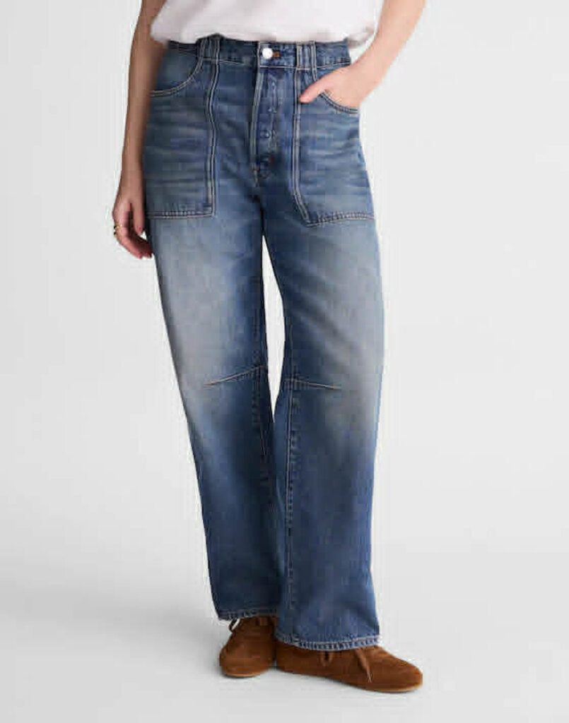 Madewell Darted Barrel-Leg Jeans- Size 25