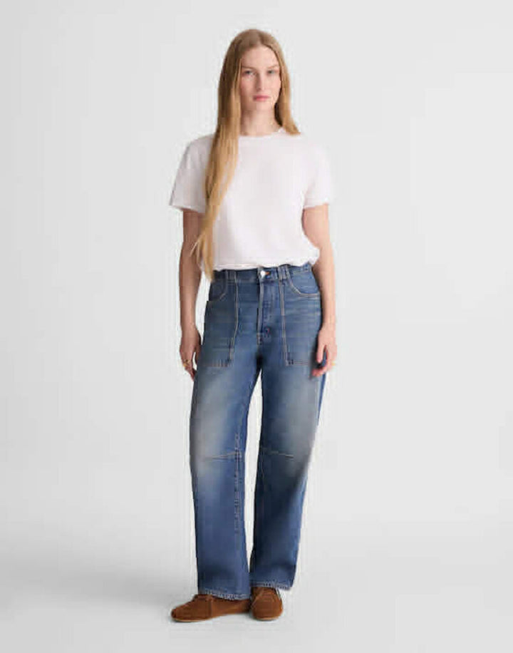 Madewell Darted Barrel-Leg Jeans- Size 25