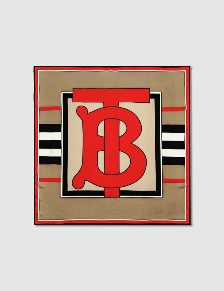 Burberry TB Heritage Stripe Square Scarf