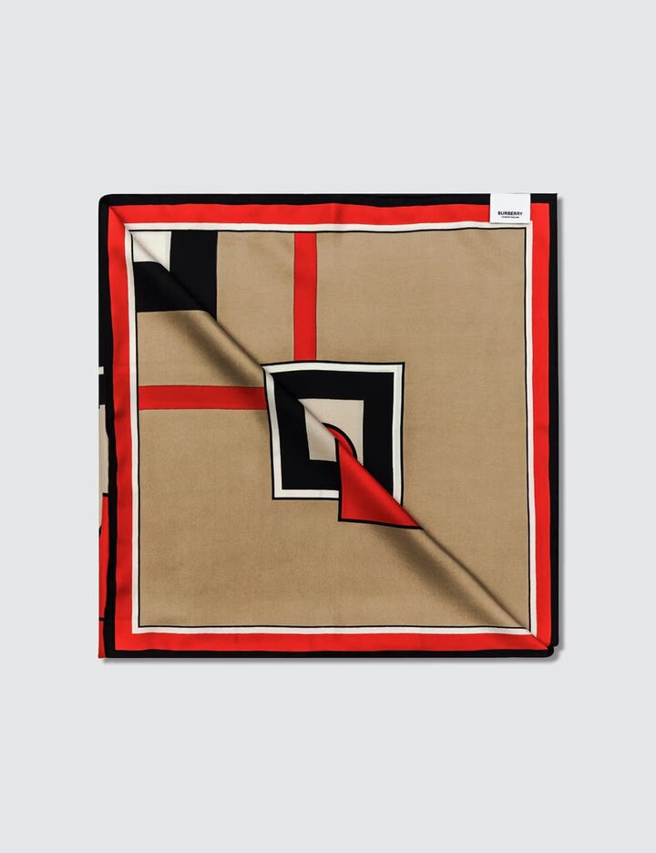 Burberry TB Heritage Stripe Square Scarf
