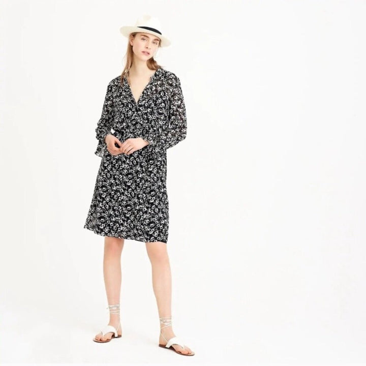 J.Crew Mercantile NWT Drapey Tie-Front Floral Dress - Size XS