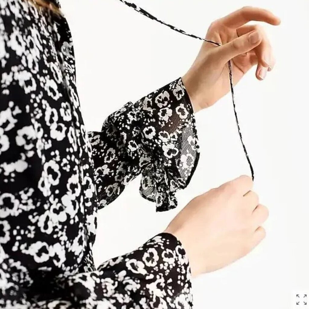 J.Crew Mercantile NWT Drapey Tie-Front Floral Dress - Size XS
