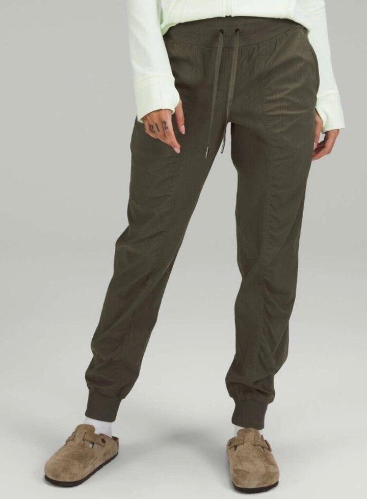 Lululemon Dance Studio Jogger Pants In Army Green - Size 4