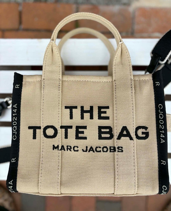 Marc Jacobs The Jacquard Small Tote Bag in Warm Sand - Retails $328