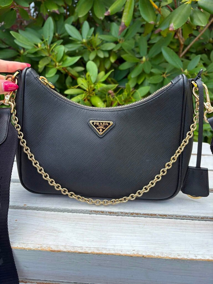 Prada Re-Edition 2005 Saffiano Leather Shoulder Bag