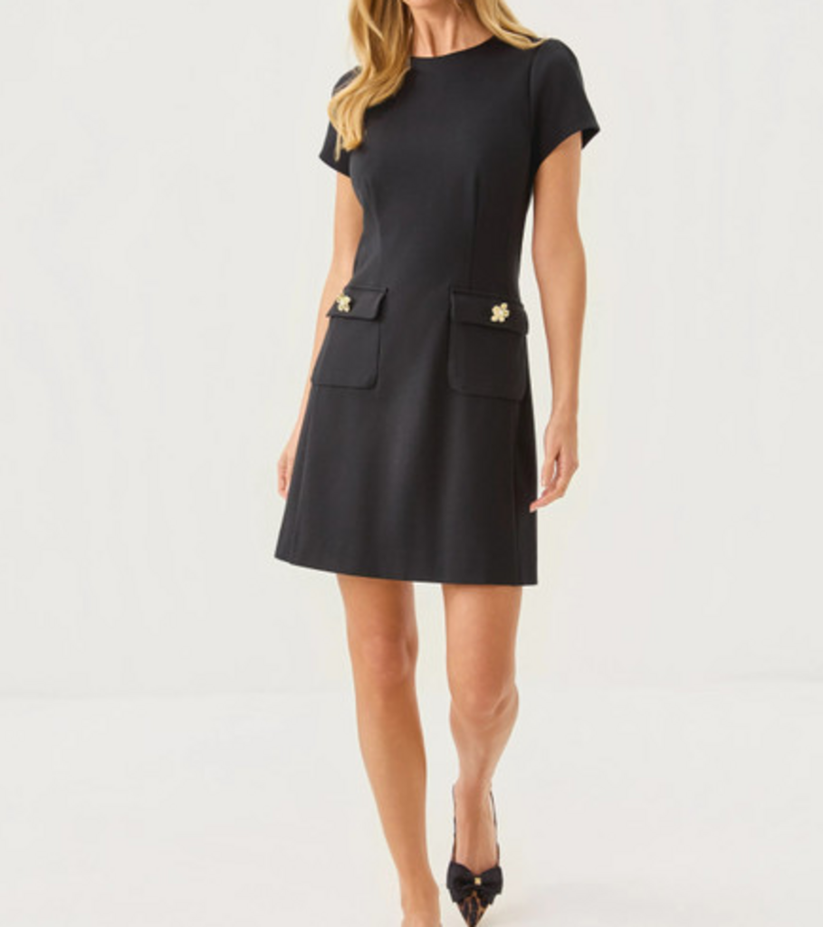 Lilly Pulitzer Fallon Dress in Noir - Size 16 (Retails for $198)