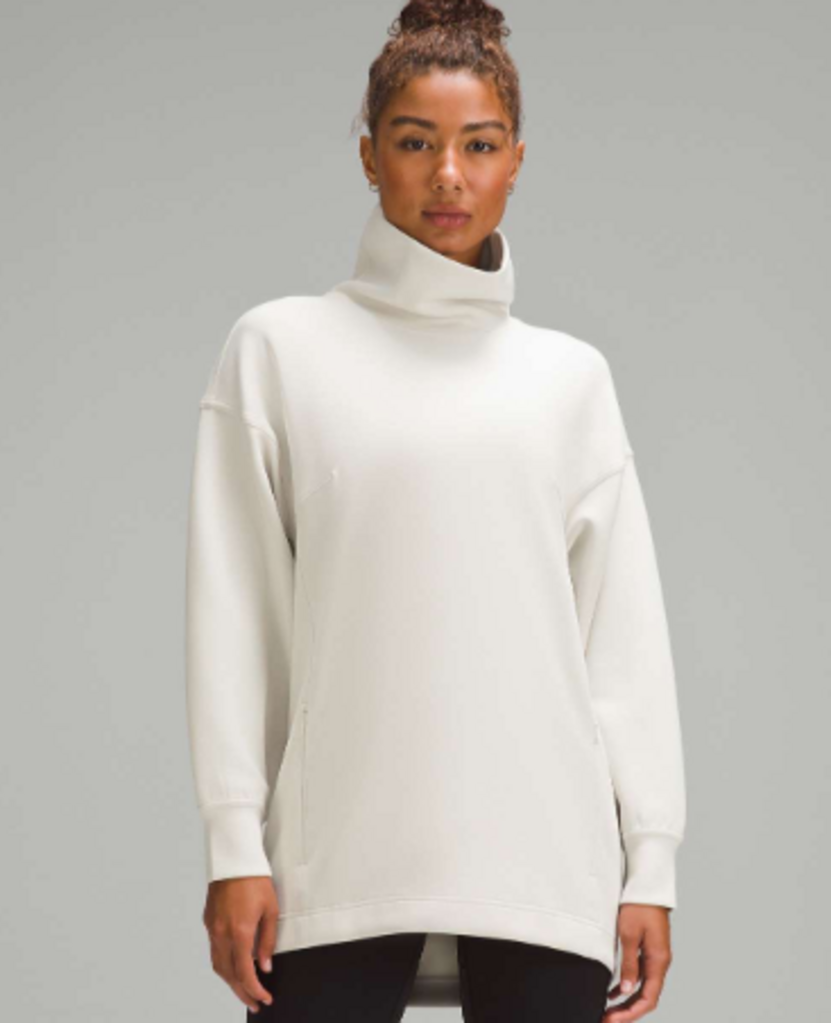 Lululemon Modal-Blend Turtleneck Tunic in Bone - Size 8 (Retails for $128)