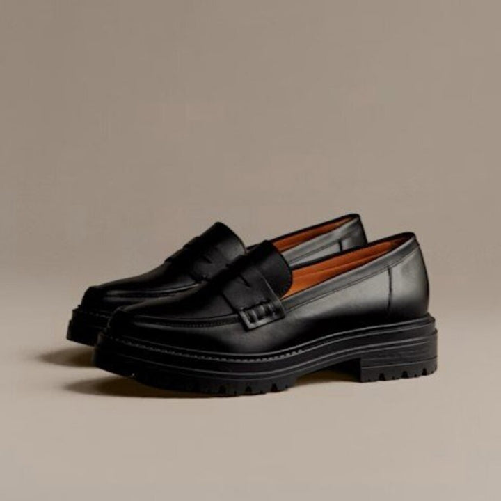 Sezane Albane Loafers in Smooth Black - Size 41 (Retails for $230)