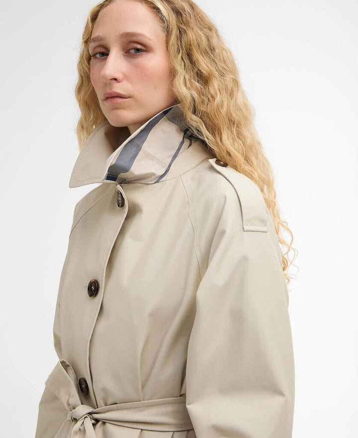 Barbour Maia Showerproof Trench Coat - Size 4 (Retails for $400)
