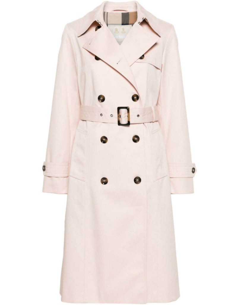 Barbour Greta Showerproof Trench Coat - Size 6 (Retails for $400)