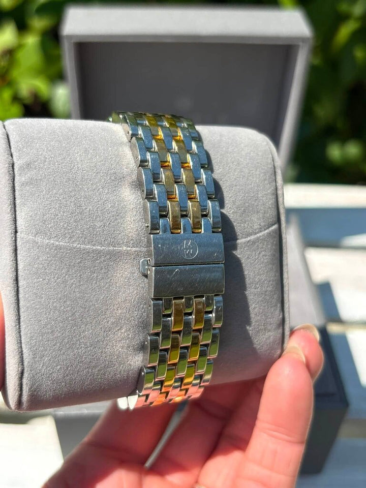Michele Two-Tone Signature Deco Watch (Retails for $2,995)