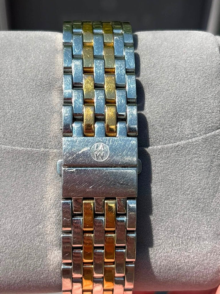 Michele Two-Tone Signature Deco Watch (Retails for $2,995)