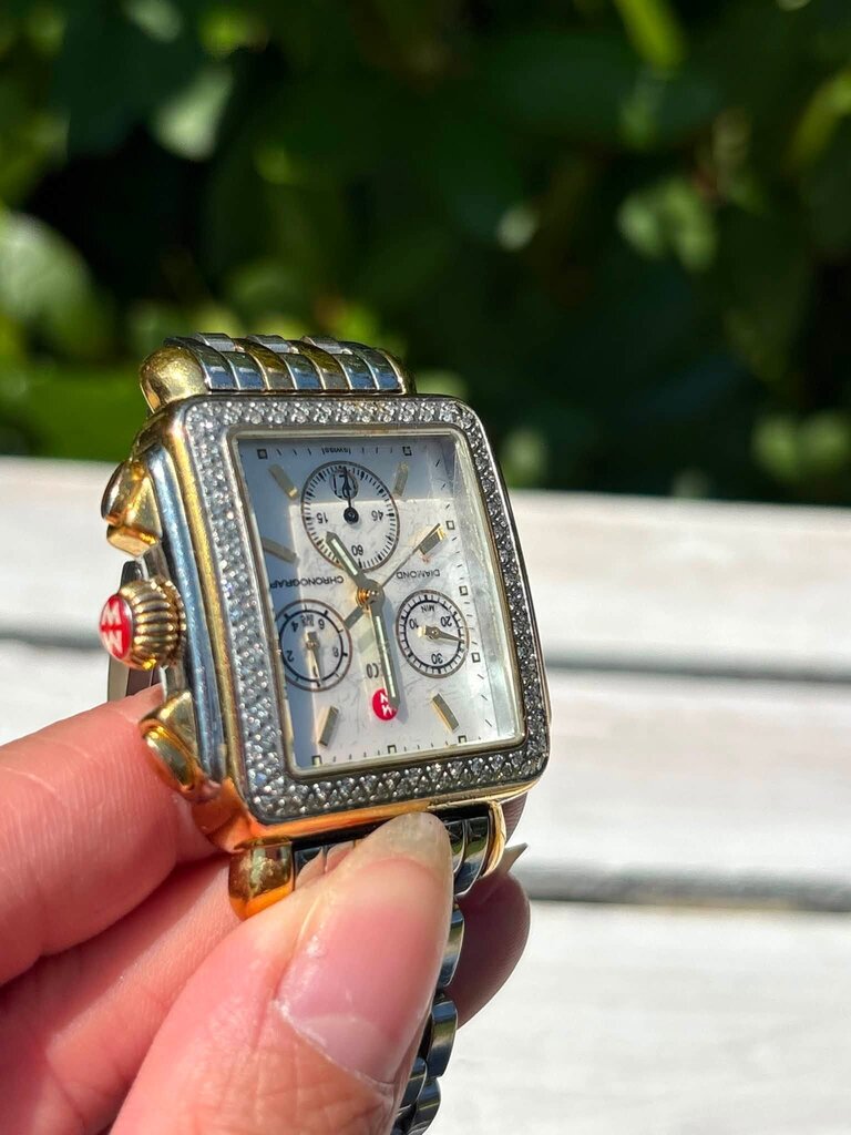 Michele Two-Tone Signature Deco Watch (Retails for $2,995)