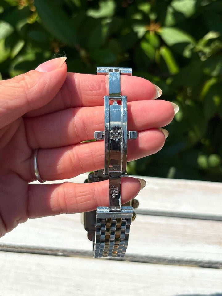 Michele Two-Tone Signature Deco Watch (Retails for $2,995)