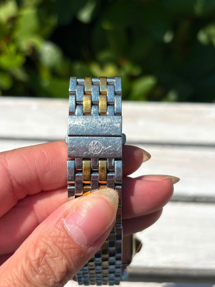 Michele Two-Tone Signature Deco Watch (Retails for $2,995)