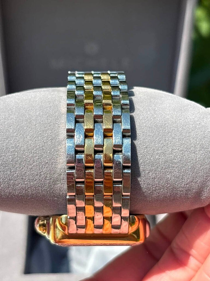 Michele Two-Tone Signature Deco Watch (Retails for $2,995)