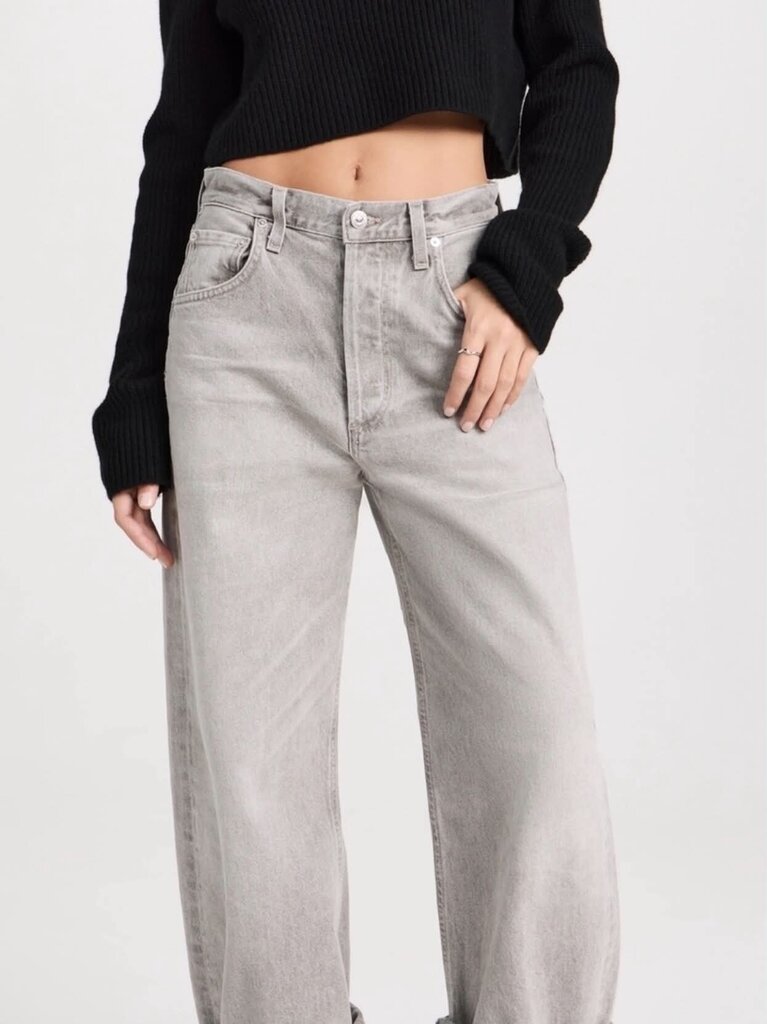 Citizens of Humanity Ayla Baggy Jeans In Quartz Grey- Size 26