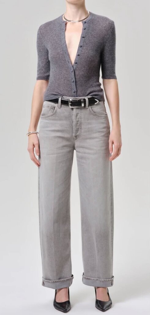 Citizens of Humanity Ayla Baggy Jeans In Quartz Grey- Size 26