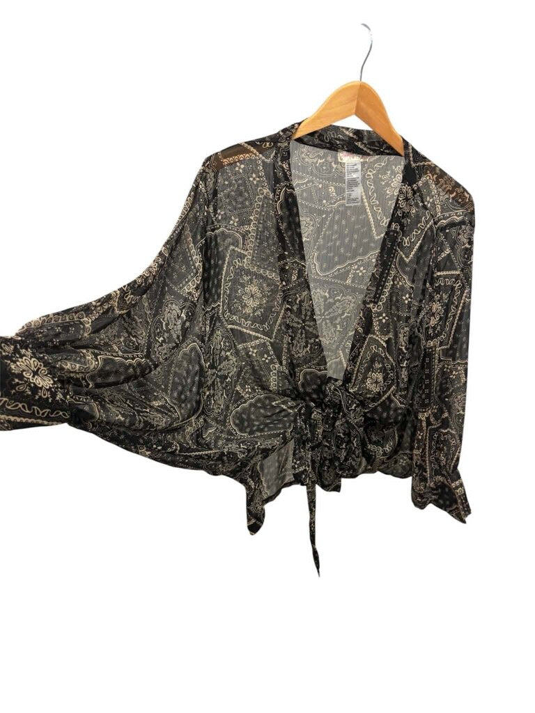 Free People Golden Hour Front Tie Top- One Size