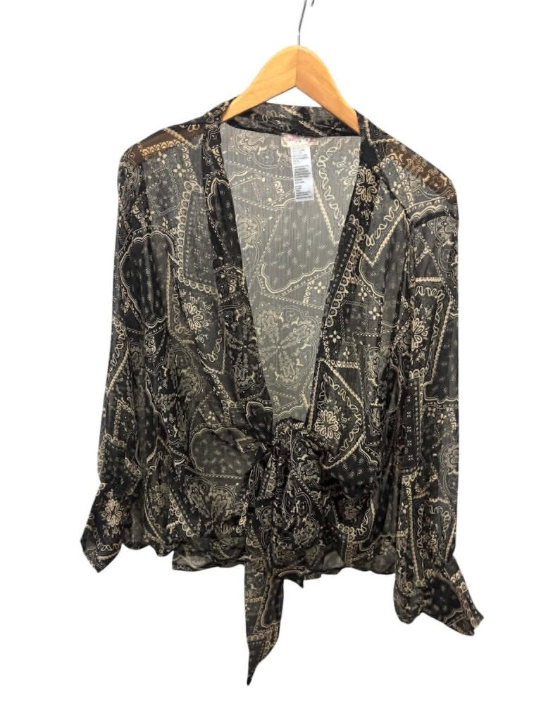 Free People Golden Hour Front Tie Top- One Size