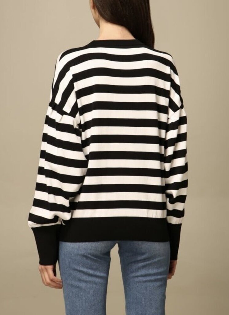 Love Moschino Striped Crewneck Sweater - Size 4