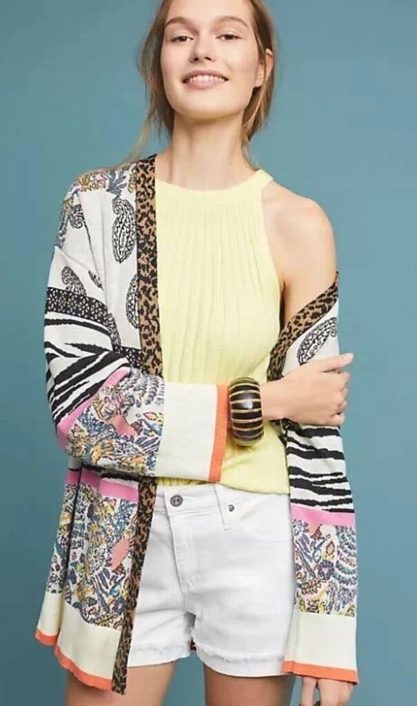 Anthropologie Bricolage Cardigan In Multi - Size XS