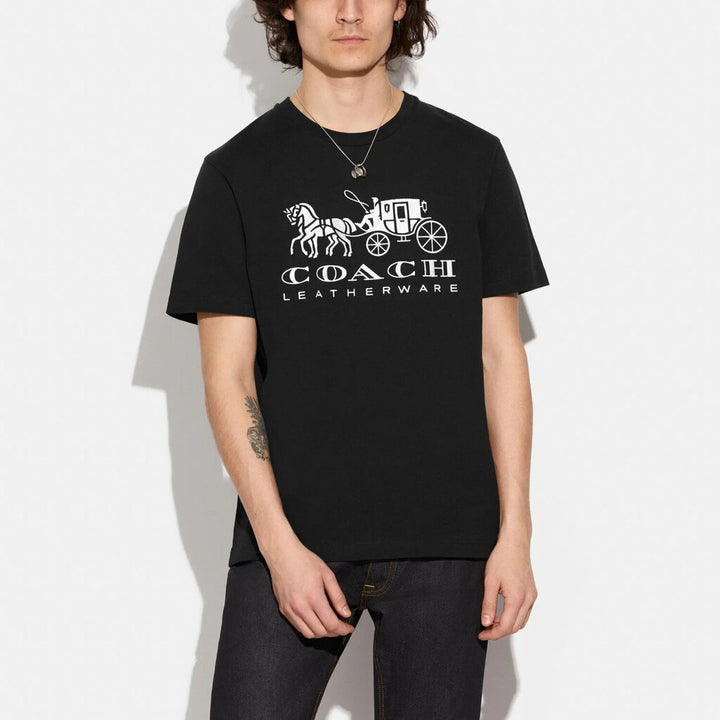 Coach Evergreen Horse and Carriage T-Shirt - Size XL